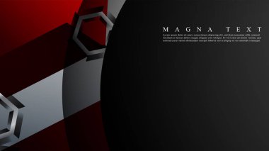 Altıgen çakışan desenli soyut vektör arka planı. Herhangi bir arka plan için vektör çizimi. renk kırmızı. arka plan tasarımınız için uygun