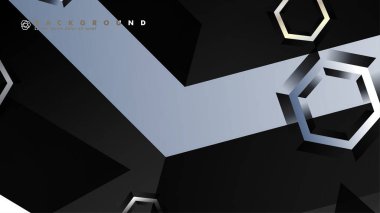 gradyan altıgen şekilli soyut vektör arka planı. arka plan her şey için uygundur. eps 10