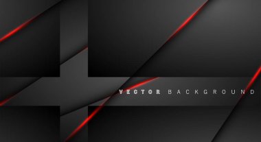 Kırmızı ışık çizgi gölge koyu gri lüks arka plan