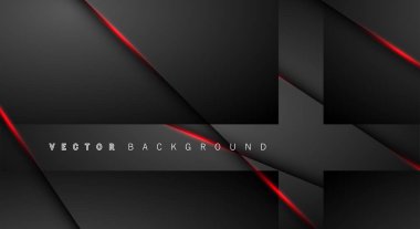 Kırmızı ışık çizgi gölge koyu gri lüks arka plan