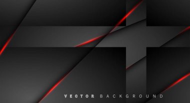 Kırmızı ışık çizgi gölge koyu gri lüks arka plan