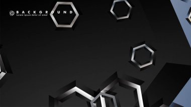 gradyan altıgen şekilli soyut vektör arka planı. arka plan her şey için uygundur. eps 10