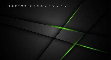 Yeşil ışık çizgi gölge koyu gri lüks arka plan