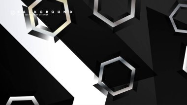 gradyan altıgen şekilli soyut vektör arka planı. arka plan her şey için uygundur. eps 10