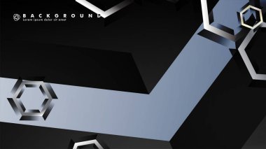 gradyan altıgen şekilli soyut vektör arka planı. arka plan her şey için uygundur. eps 10