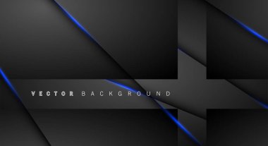 Mavi ışık çizgi gölge koyu gri lüks arka plan