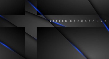 Mavi ışık çizgi gölge koyu gri lüks arka plan