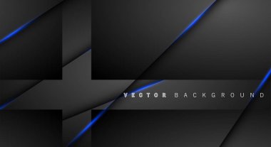 Mavi ışık çizgi gölge koyu gri lüks arka plan