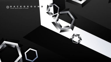 gradyan altıgen şekilli soyut vektör arka planı. arka plan her şey için uygundur. eps 10