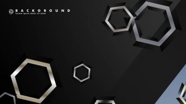 gradyan altıgen şekilli soyut vektör arka planı. arka plan her şey için uygundur. eps 10