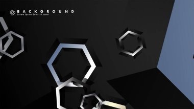 gradyan altıgen şekilli soyut vektör arka planı. arka plan her şey için uygundur. eps 10