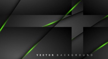 Yeşil ışık çizgi gölge koyu gri lüks arka plan