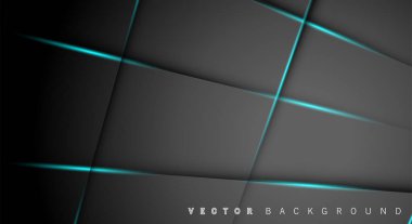 Mavi ışık çizgi gölge koyu gri lüks arka plan