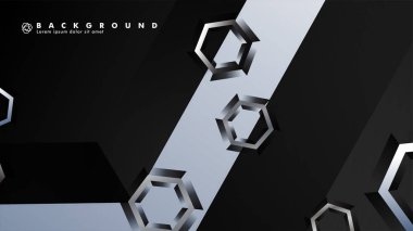 gradyan altıgen şekilli soyut vektör arka planı. arka plan her şey için uygundur. eps 10