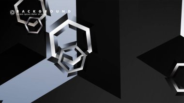 gradyan altıgen şekilli soyut vektör arka planı. arka plan her şey için uygundur. eps 10