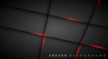 Kırmızı ışık çizgi gölge koyu gri lüks arka plan