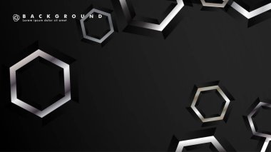 gradyan altıgen şekilli soyut vektör arka planı. arka plan her şey için uygundur. eps 10
