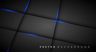 Mavi ışık çizgi gölge koyu gri lüks arka plan