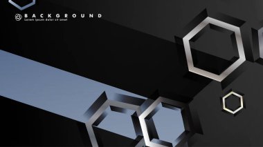 gradyan altıgen şekilli soyut vektör arka planı. arka plan her şey için uygundur. eps 10