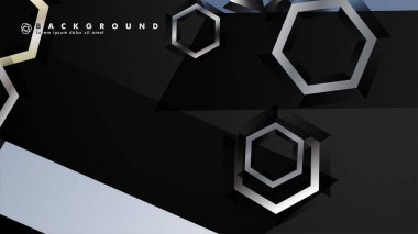 gradyan altıgen şekilli soyut vektör arka planı. arka plan her şey için uygundur. eps 10