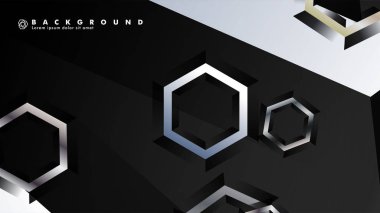 gradyan altıgen şekilli soyut vektör arka planı. arka plan her şey için uygundur. eps 10