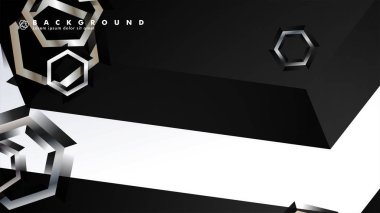 gradyan altıgen şekilli soyut vektör arka planı. arka plan her şey için uygundur. eps 10