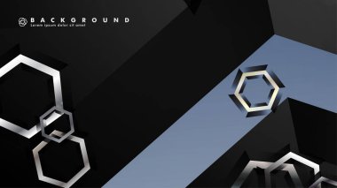 gradyan altıgen şekilli soyut vektör arka planı. arka plan her şey için uygundur. eps 10