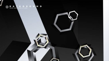 gradyan altıgen şekilli soyut vektör arka planı. arka plan her şey için uygundur. eps 10