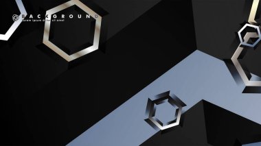 gradyan altıgen şekilli soyut vektör arka planı. arka plan her şey için uygundur. eps 10