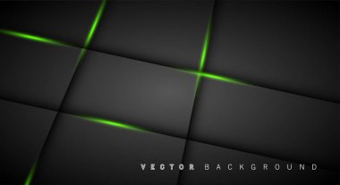 Yeşil ışık çizgi gölge koyu gri lüks arka plan