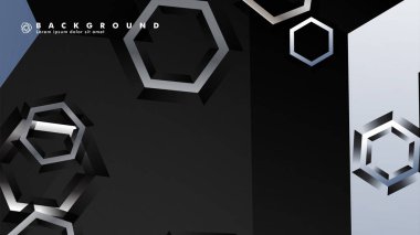 gradyan altıgen şekilli soyut vektör arka planı. arka plan her şey için uygundur. eps 10