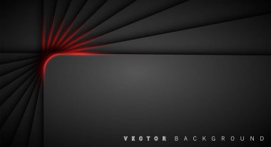 Kırmızı ışık çizgi gölge koyu gri lüks arka plan