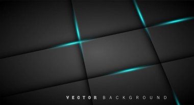 Mavi ışık çizgi gölge koyu gri lüks arka plan