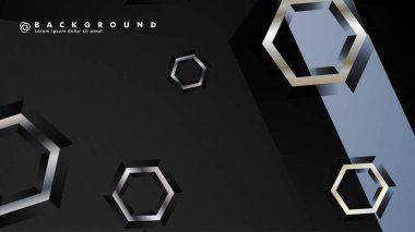 gradyan altıgen şekilli soyut vektör arka planı. arka plan her şey için uygundur. eps 10