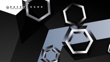 gradyan altıgen şekilli soyut vektör arka planı. arka plan her şey için uygundur. eps 10