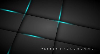 Mavi ışık çizgi gölge koyu gri lüks arka plan