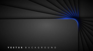 Mavi ışık çizgi gölge koyu gri lüks arka plan