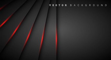 Kırmızı ışık çizgi gölge koyu gri lüks arka plan