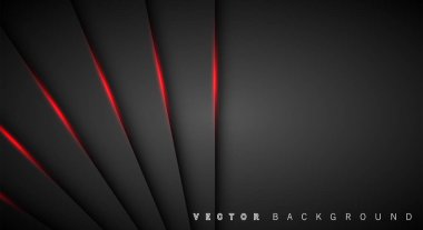 Kırmızı ışık çizgi gölge koyu gri lüks arka plan