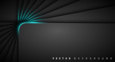 Mavi ışık çizgi gölge koyu gri lüks arka plan