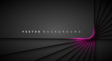 Pembe ışık çizgi gölge koyu gri lüks arka plan