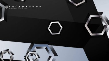 gradyan altıgen şekilli soyut vektör arka planı. arka plan her şey için uygundur. eps 10