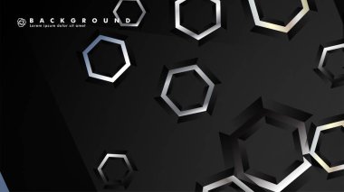 gradyan altıgen şekilli soyut vektör arka planı. arka plan her şey için uygundur. eps 10