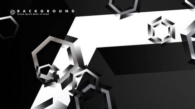 gradyan altıgen şekilli soyut vektör arka planı. arka plan her şey için uygundur. eps 10