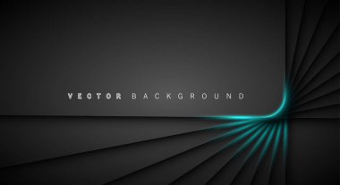 Mavi ışık çizgi gölge koyu gri lüks arka plan