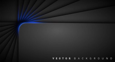 Mavi ışık çizgi gölge koyu gri lüks arka plan