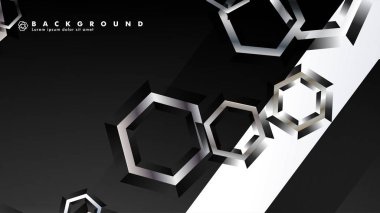 gradyan altıgen şekilli soyut vektör arka planı. arka plan her şey için uygundur. eps 10