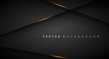 Altın ışık çizgi gölge koyu gri lüks arka plan