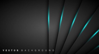 Mavi ışık çizgi gölge koyu gri lüks arka plan