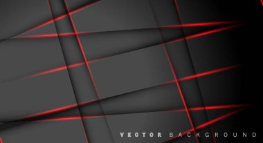 Kırmızı ışık çizgi gölge koyu gri lüks arka plan
